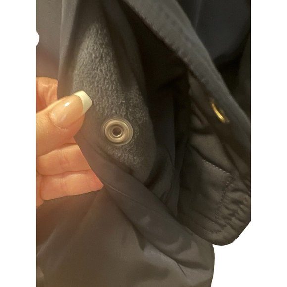 ABERCROMBIE & FITCH Varsity Bomber Jacket Coat Navy Blue Mens XS Quilted Lining - Picture 6 of 12